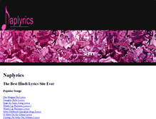 Tablet Screenshot of naplyrics.com